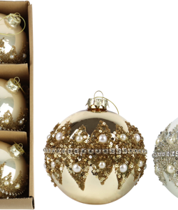 4115 XMAS BALL-BOX OPULENT GLOW S/9